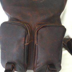 100% Cowhide Leather Backpack